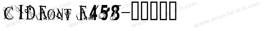 CIDFont F458字体转换